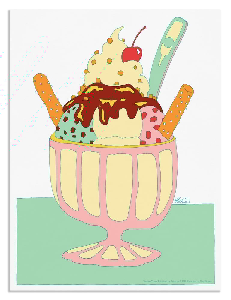 Image of Sundae Times screen print