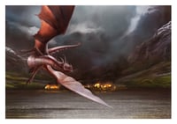 Smaug Burns Lake-Town