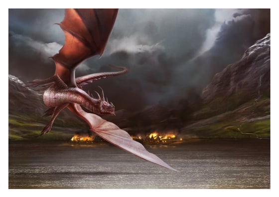 Image of Smaug Burns Lake-Town