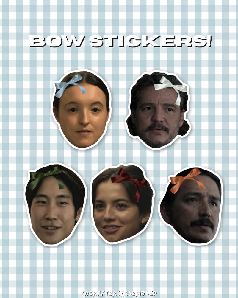 Image of Tlou Character Bow Stickers