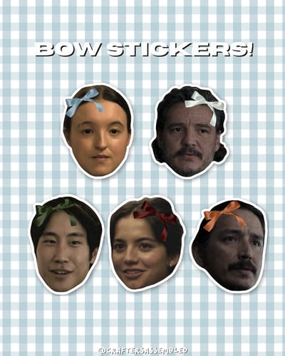 Image of Tlou Character Bow Stickers