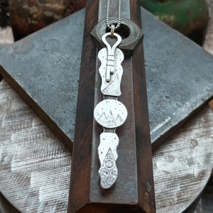 Image of Nail and Turquoise Pendant