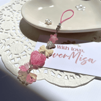 Image 3 of heart in a garden phone charm
