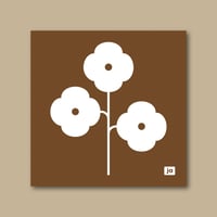 Image 1 of "Flowers (MCM BROWN)" Screen Print