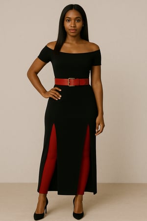 Image of Long Black Dress