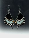 Black Swallowtail Butterfly Earrings