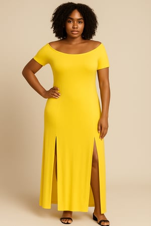 Image of Yellow Maxi Dress