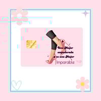 Mujer Empoderada Sticker Card