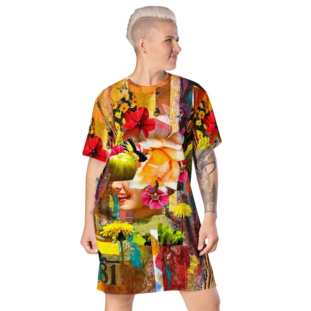Image of FREE SHIPPING - Creating Joy - All Over Print T-shirt dress