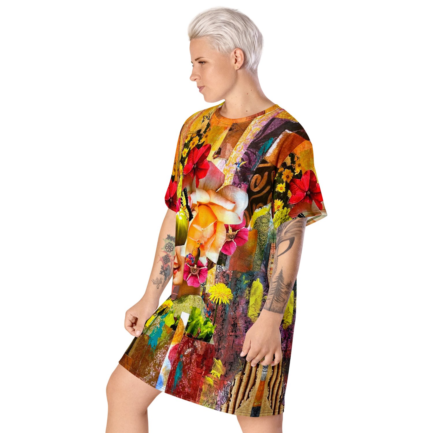 Image of FREE SHIPPING - Creating Joy - All Over Print T-shirt dress