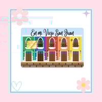 En mi Viejo San Juan Sticker Card