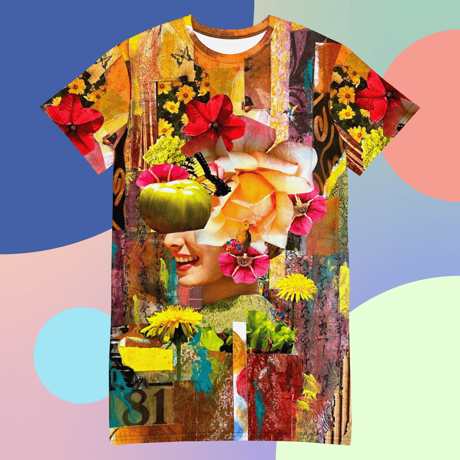 Image of FREE SHIPPING - Creating Joy - All Over Print T-shirt dress