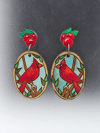 Cardinal Earrings