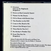 Image 2 of Brigadoon – Cheryl Crawford Presents a New Musical (Vintage CD)