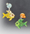Mid-Century Fish Earrings