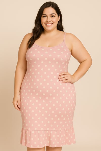 Image of Chic Polka Dot Midi Dress 