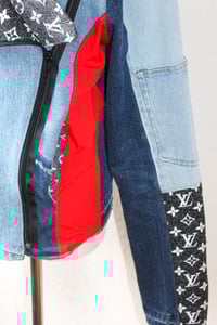 Image 3 of AGMJ NO.1 Patchwork Monogram Motorcycle Jacket