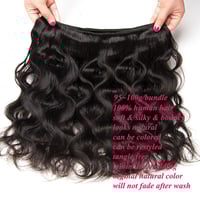 Image 3 of  Luxurious Peruvian Body Wave Hair 300G bundles with 13x4 hd lace frontal