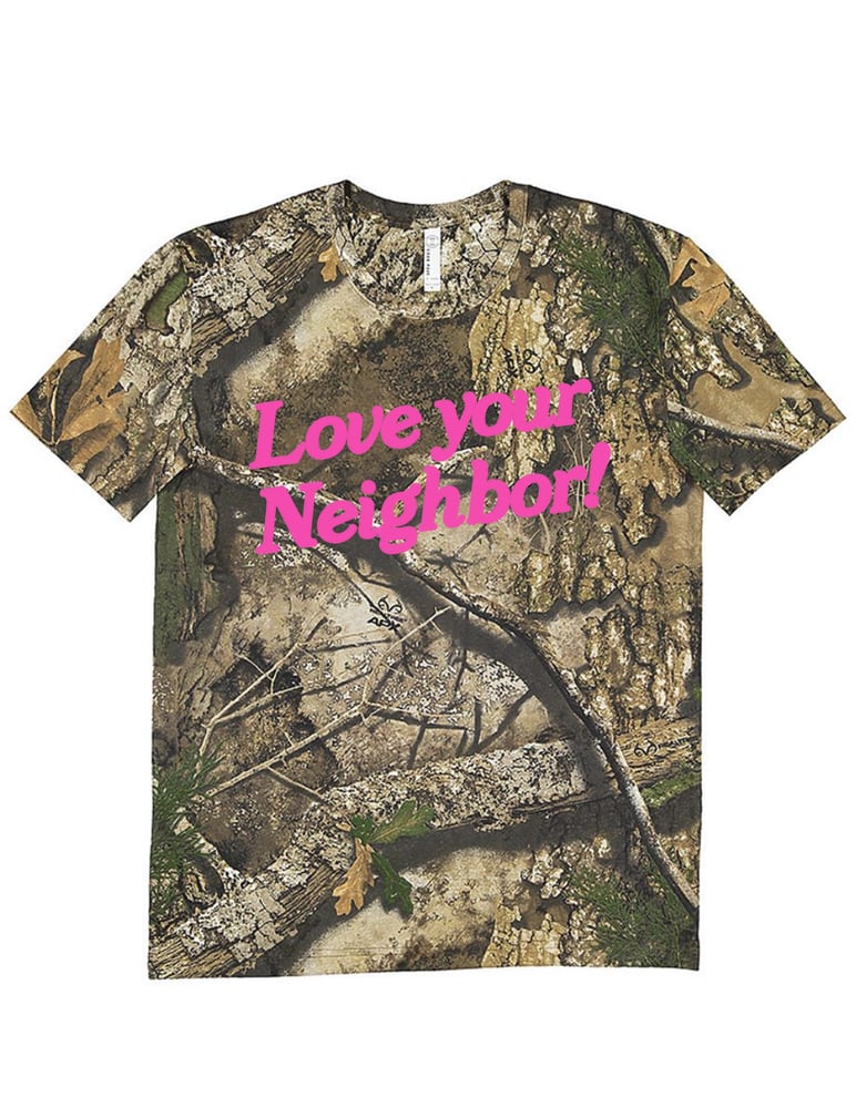 Image of camo / pink tee