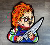Image 1 of Chucky Horror Movie Handmade Rug