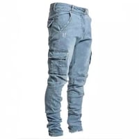 Image 2 of UrbanFlex Tactical Cargo Denim Jeans