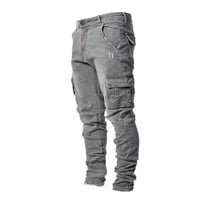 Image 4 of UrbanFlex Tactical Cargo Denim Jeans
