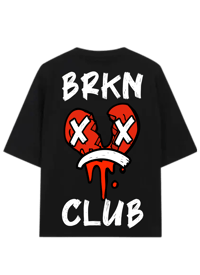 Image 1 of Oversized BRKN 💔 CLUB Tee