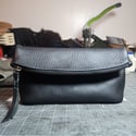 Pebbled Fold Over Clutch