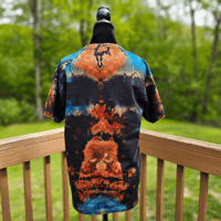 Image 4 of Mandala (Med) Reverse Tie Dye Adult Unisex T-shirt