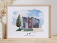 Custom Hand-Drawn House Portrait (Digital File Only)