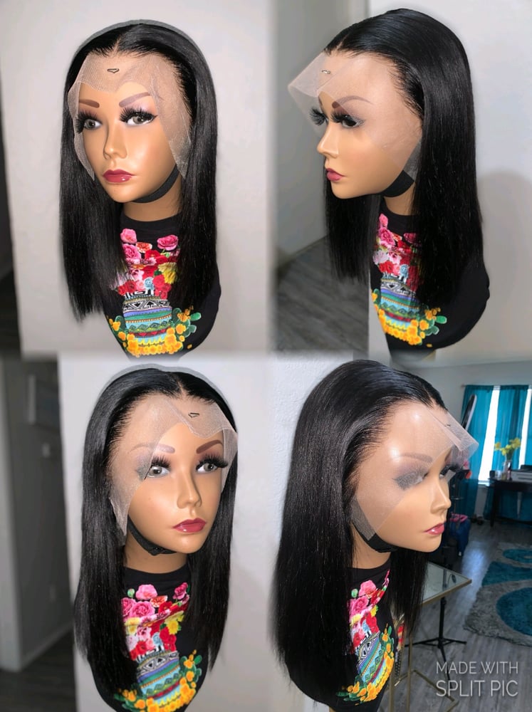 Image of 14 Inch HD Straight Lace Frontal Wig