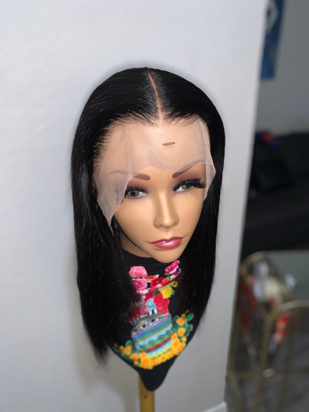 Image of 14 Inch HD Straight Lace Frontal Wig