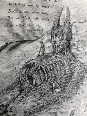 Image of "for El Ehrairah to cry' original illustration 