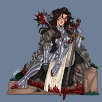 Bloody Knight Stevie Sticker (Preorder)