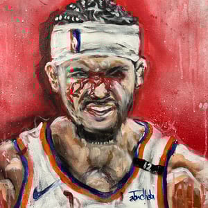 FLESH OF MY FLESH, HART OF MY HART ORIGINAL PAINTING 28x28"