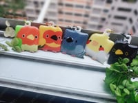 Image 2 of Cube Birds Puffy Keychain 