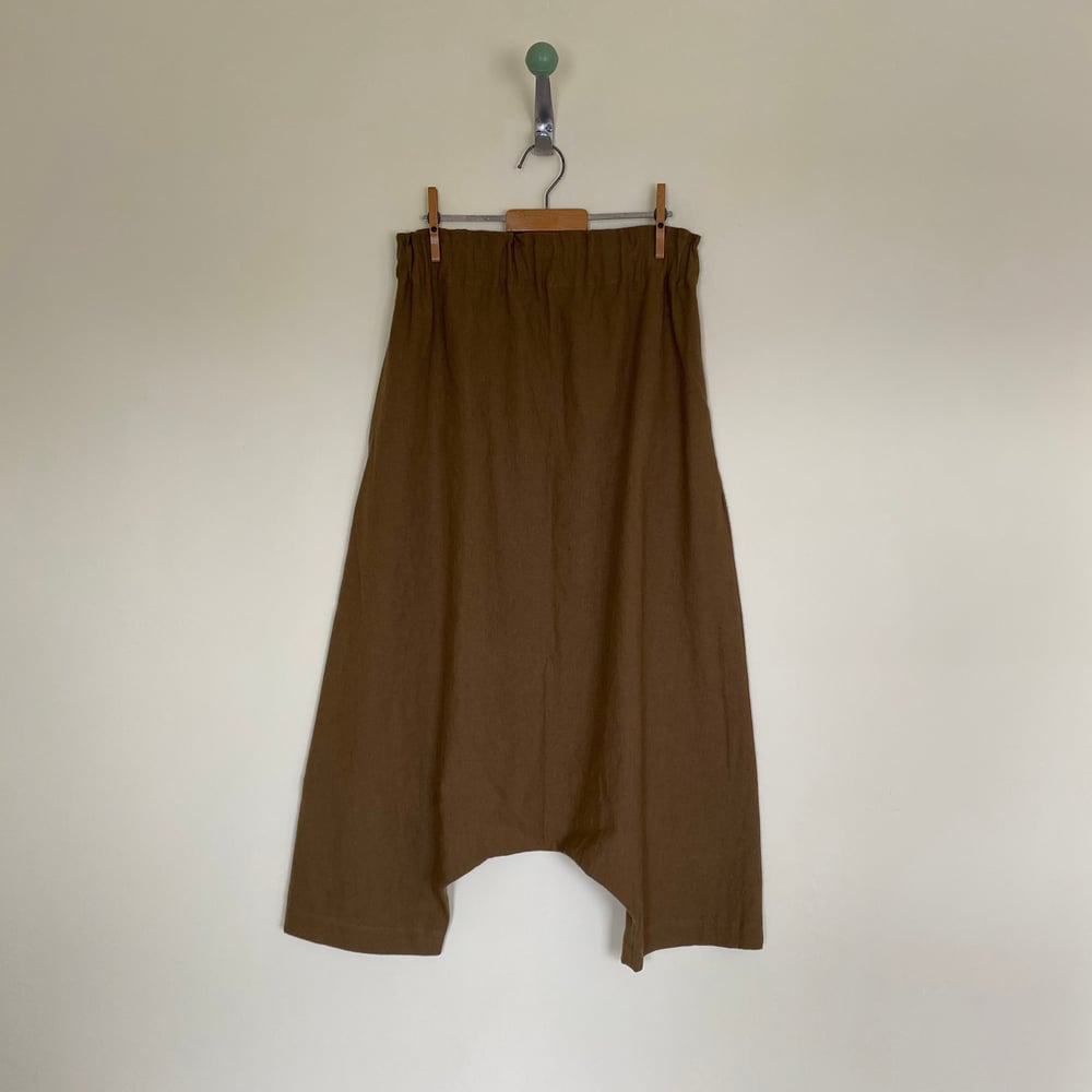 Image of New Fabric! Ruched Waist Sarouel Trousers