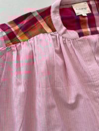 Image 4 of Blouse TELMA  rose fines rayures 