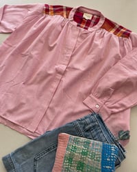 Image 3 of Blouse TELMA  rose fines rayures 