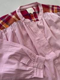 Image 1 of Blouse TELMA  rose fines rayures 