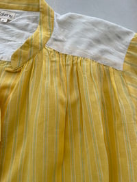 Image 4 of Blouse  TELMA jaune fines rayures 
