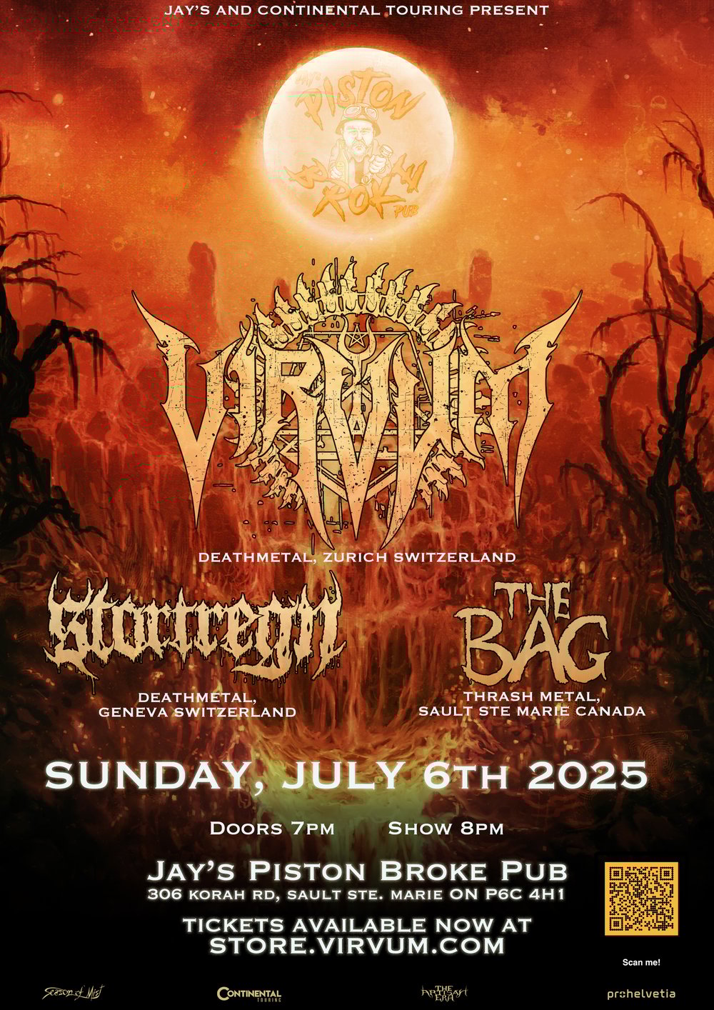TICKET: Virvum / Stortregn - Sault Ste Marie (July 6th 2025)