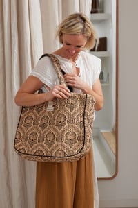 Image 3 of Cabas en coton matelassé Collab
