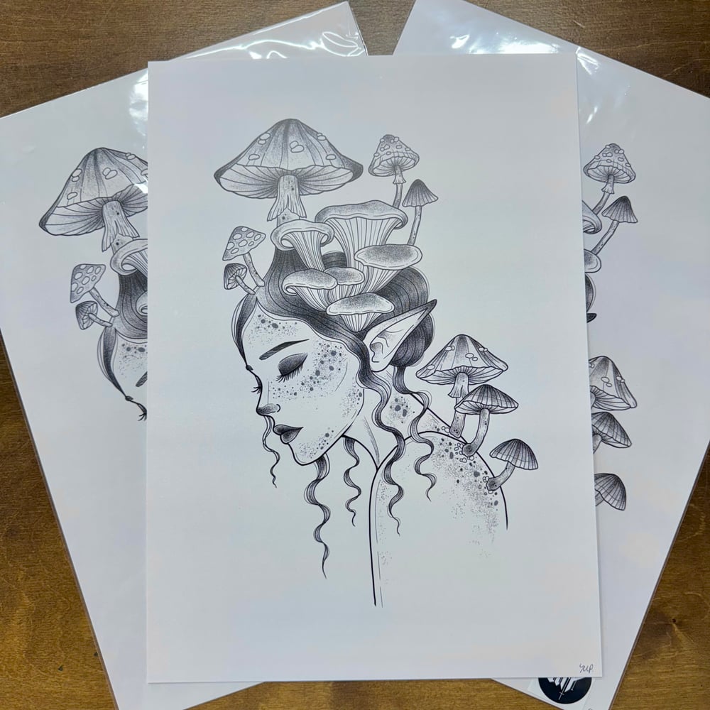 Mushroom Elf Print