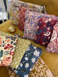 Image 1 of Grande pochette blockprint 