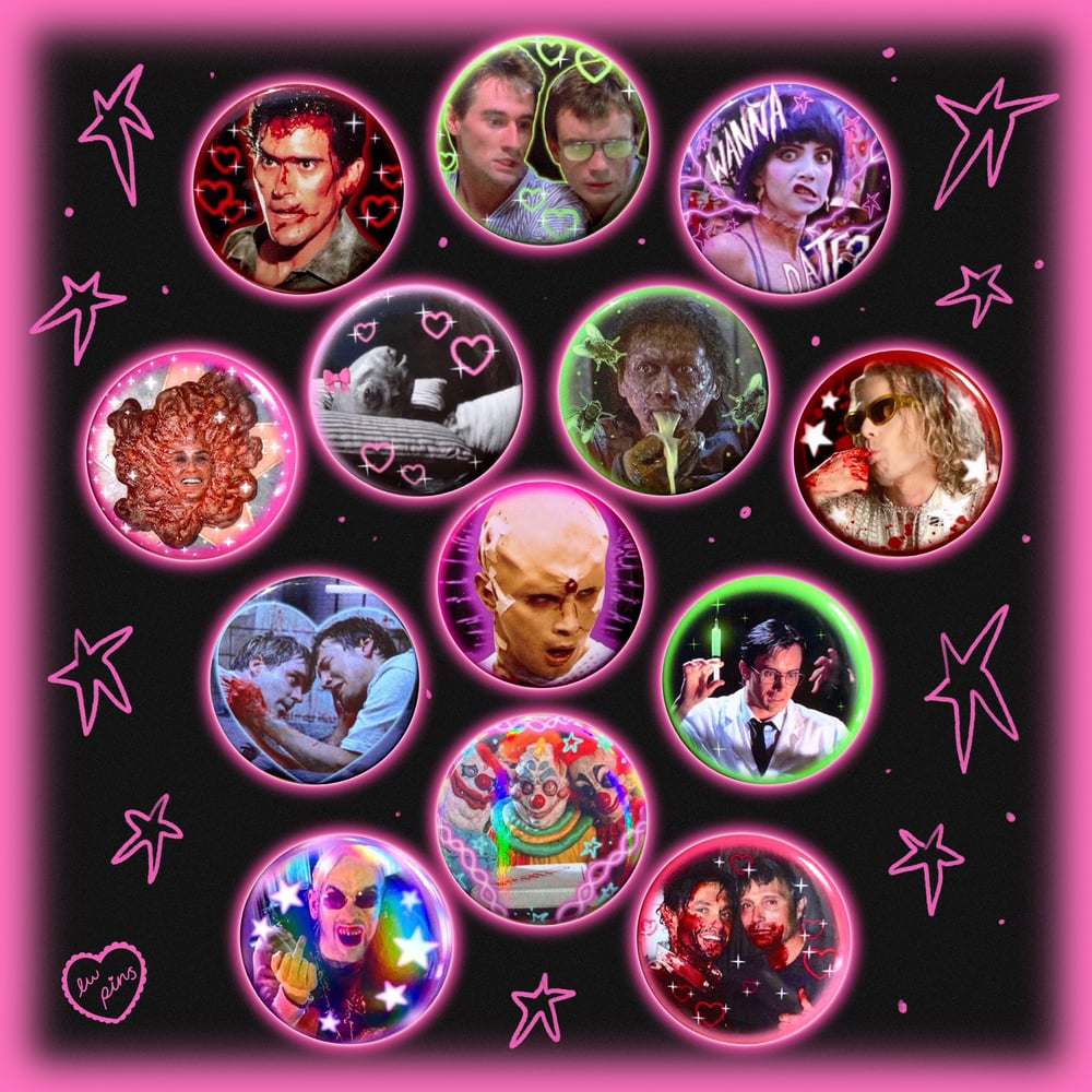 Horror Button Badges 