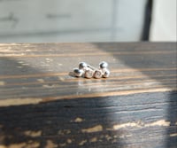 Image 1 of Tiny diamond bud earrings 