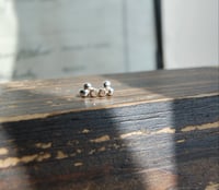 Image 4 of Tiny diamond bud earrings 