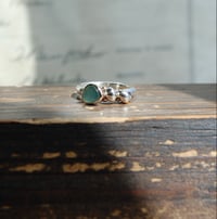 Image 3 of Chrysoprase cluster ring