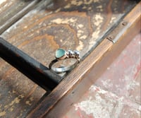Image 1 of Chrysoprase cluster ring